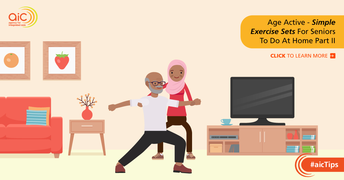 Age Active - Simple Exercise Sets For Seniors To Do At Home Part II