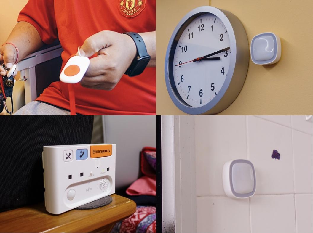 Singapore Red Cross HoME+ emergency devices installed in Mr Anil’s home.