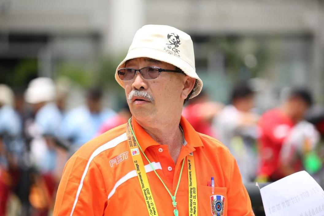 Frankie as a judge in a World Ranking Tournament held in Bangkok for archery.